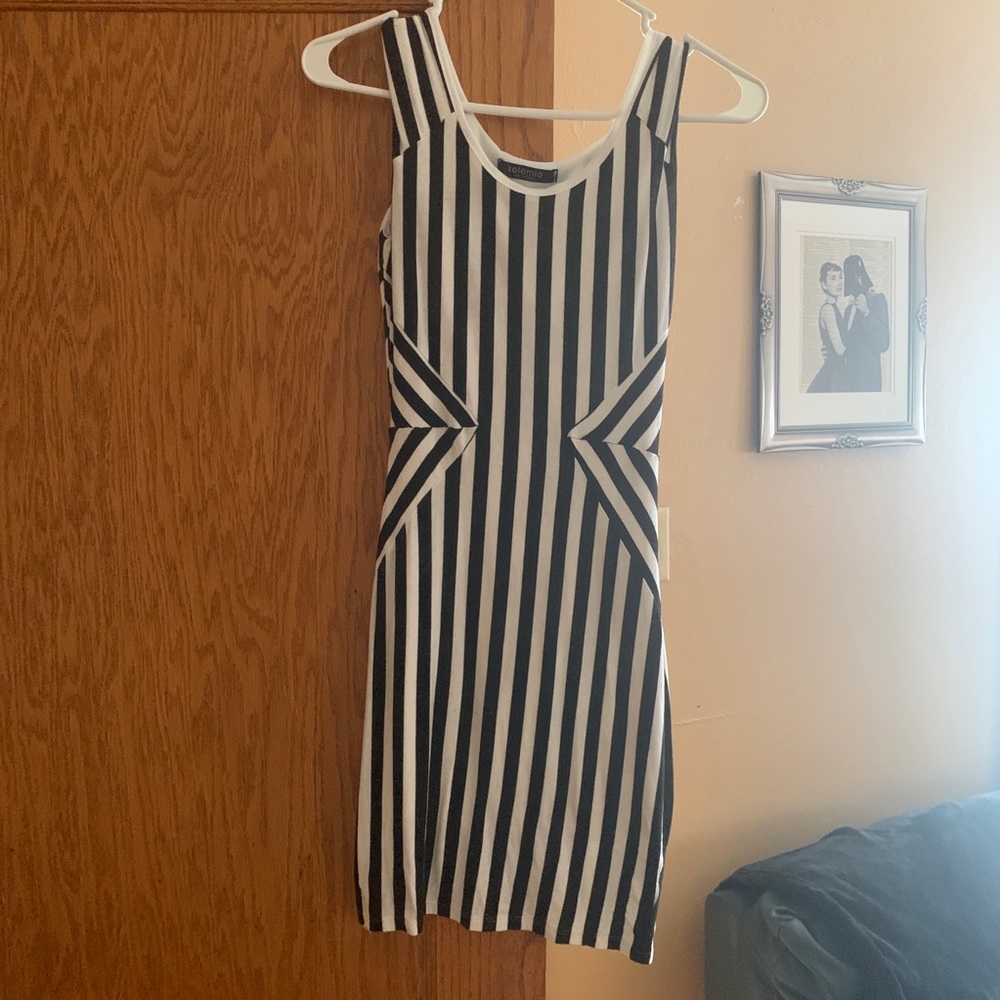Black and White stripe dress